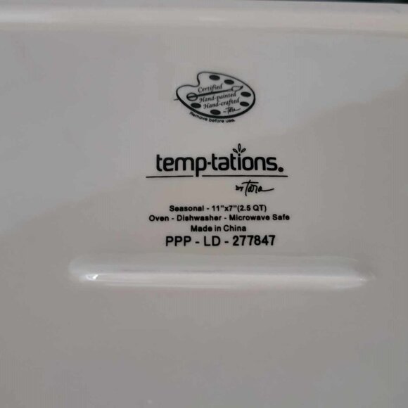 NEW Temp-tations Special Edition Set of (4) 8" Patriotic App Plates - Picture 4 of 4